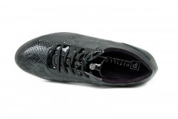 Zapatos Pitillos 1025 piel licra negro-3
