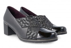 Zapatos Pitillos elásticos con tacón en negro-2