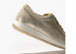 Zapatos sport piel Pitillos cordones oro-3
