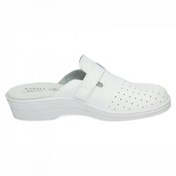 Zuecos sanitarios - farmacia blancos piel-3