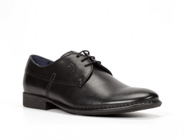 Atado Fluchos Vestir Piel Negro-1
