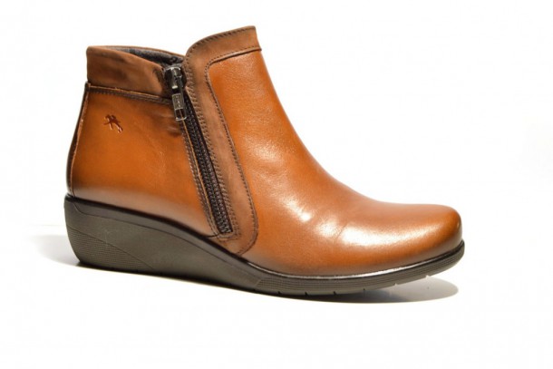 Botín Fluchos Femme cremallera piel cuero-1
