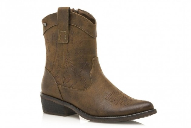 Botas camperas Mustang marrón-1