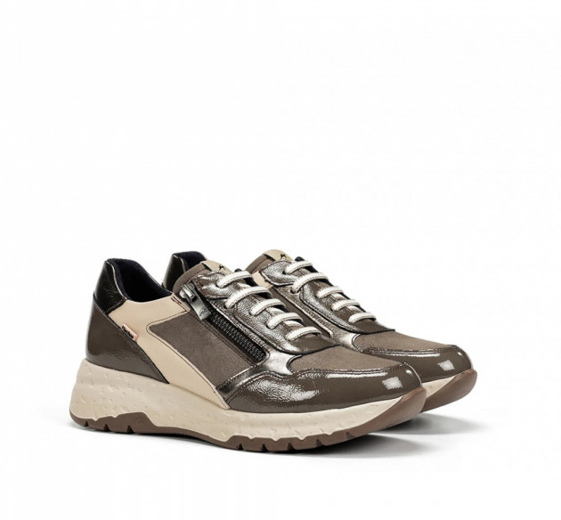 Casual Fluchos Nexus cremallera y elásticos taupe-1