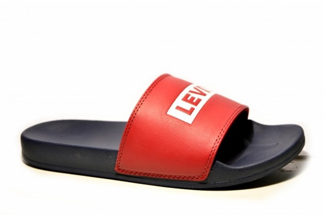 Chanclas pala Levi´s azul rojo-1
