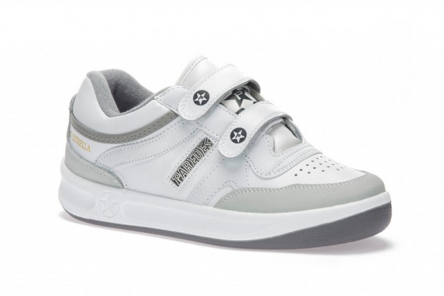 Deportivo Paredes velcro piel blanco-1