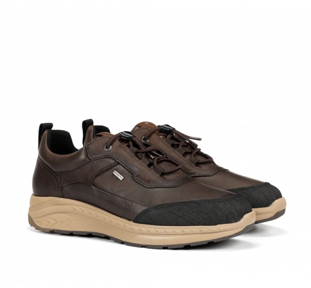 Fluchos Lander deportivos de piel marrón impermeable-1