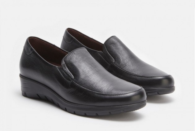 Mocasín básico Pitillos piel negro-1