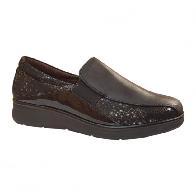 Mocasines Pitillos negros clásicos para mujer-1