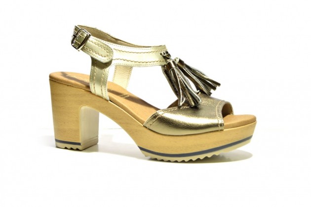 Sandalia Dorking by Fluchos tacón natural acero-1