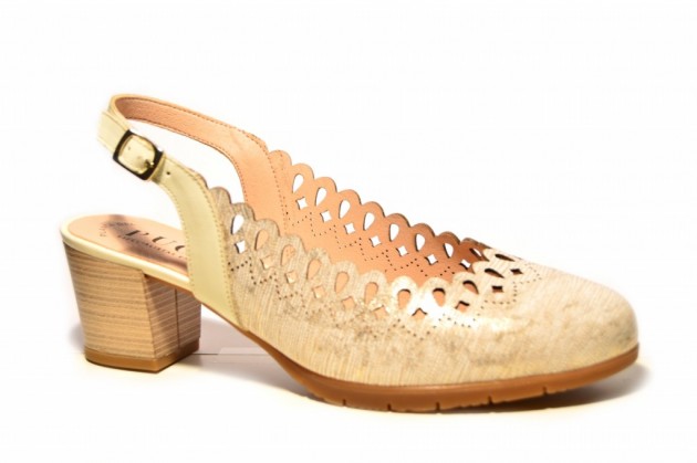 Sandalia vestir piel Puche 6788 champan-1