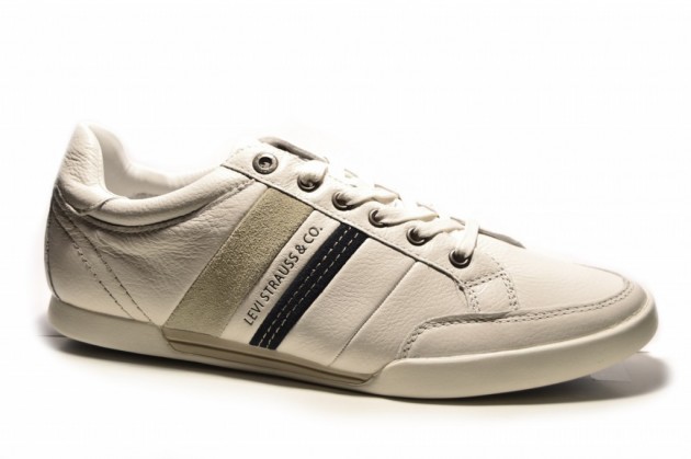 Zapatilla casual Levi´s piel blanco-1