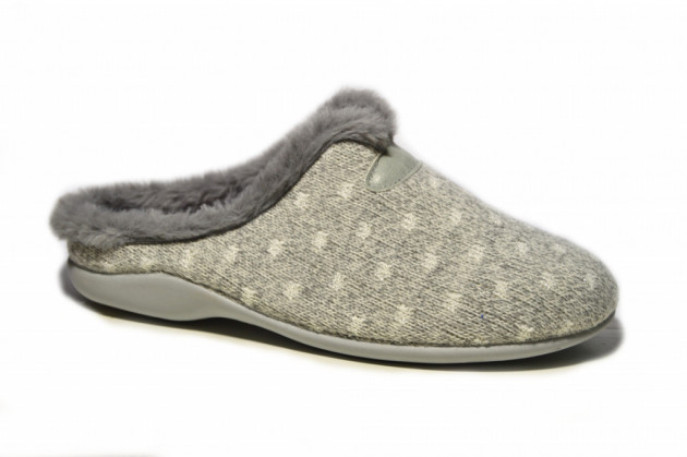 Zapatillas casa Andinas gris lana-1