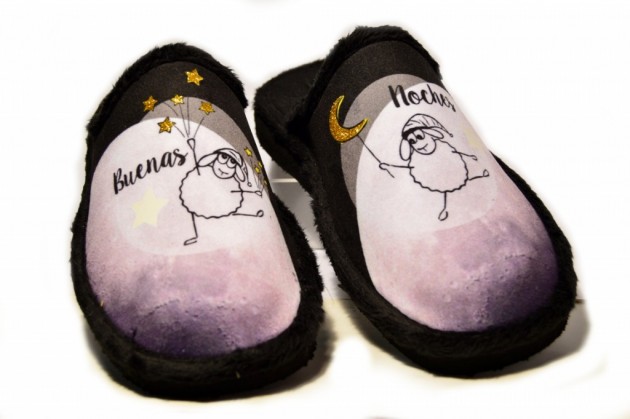 Zapatillas casa Andinas ligeras Buenas noches-1
