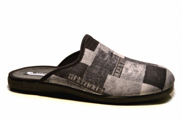 Zapatillas casa destalonadas Andinas negro-1