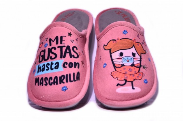 Zapatillas casa Relax Me gustas hasta con mascarilla-1