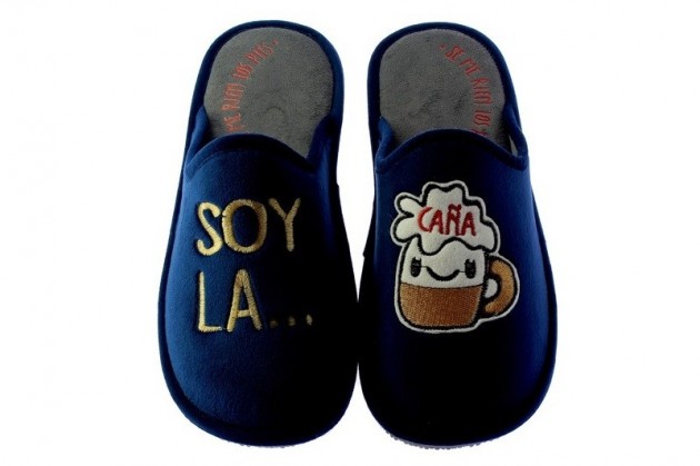 Zapatillas casa Relax Soy la caña marino-1