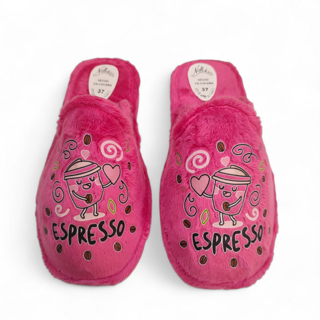 Zapatillas casa Rosa Fuxia espresso ecónomicas para regalar-1