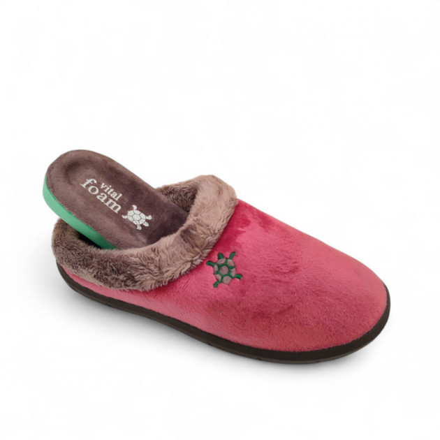 Zapatillas casa Vital Foam con plantilla extraíble muy blanda-1