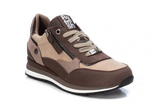 Zapatillas casuales Refresh tonos taupe-1