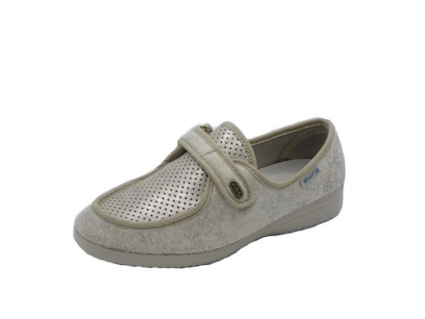 Zapatillas cerradas verano Muro licra beige-1