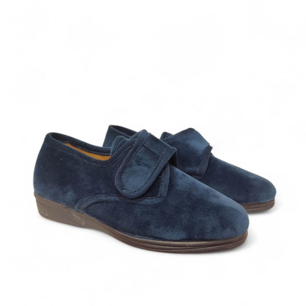 Zapatillas con velcro de señora para casa de otoño e invierno económicas-1