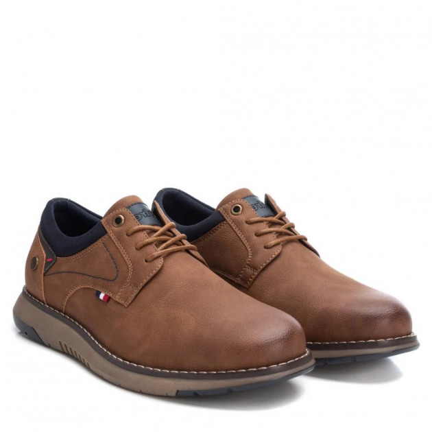 Zapatillas mustang marino con cordones y suela flexible-1