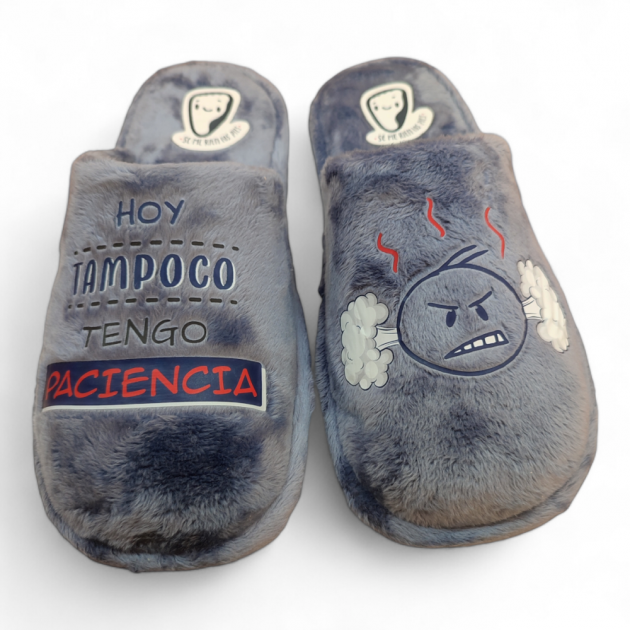 Zapatillas para regalar divertidas 'hoy tampoco tengo paciencia'-1