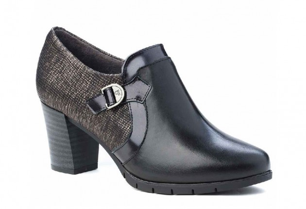 Zapato abotinado Pitillos 1273 piel negro-1