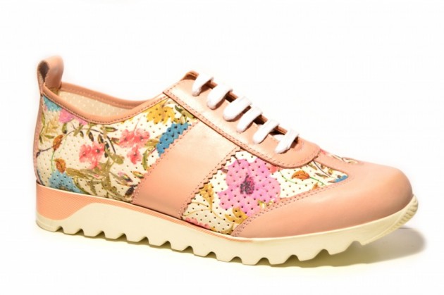 Zapato sport piel Puche 6763 rosa-1