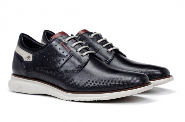 Zapatos atados Fluchos Fenix piel marino oceano-1