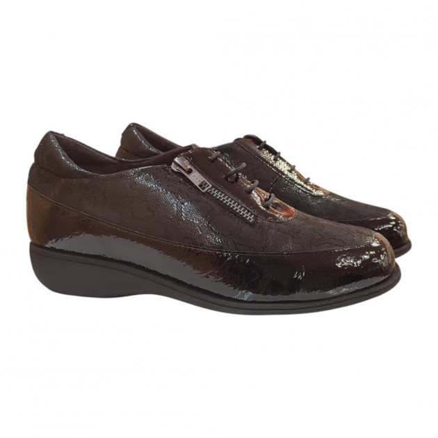 Zapatos Doctor Cutillas con cordones de licra muy adaptables y cremallera-1